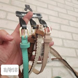 Wet Seal Womens Mid Waist Multiple Belts Size L